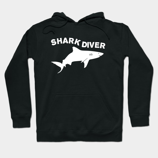 Shark diver Hoodie by TMBTM